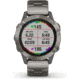 Garmin Fenix 6 Sapphire Multisport Fitness Watch, Titanium Gray w/Ti Band, 010-02158-22