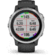 Garmin Fenix 6S Premium Multisport GPS Smartwatch, Silver w/Black Band, 010-02159-01