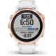 Garmin Fenix 6S Pro Multisport GPS Smartwatch, Rose Gold w/White Band, 010-02159-10
