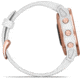Garmin Fenix 6S Pro Multisport GPS Smartwatch, Rose Gold w/White Band, 010-02159-10