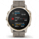 Garmin Fenix 6S Sapphire Multisport GPS Smartwatch, Champagne w/Shale Suede Band, 010-02159-39