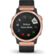 Garmin Fenix 6S Sapphire Multisport GPS Smartwatch, Rose Gold/Black w/Nylon Band, 010-02159-36