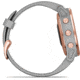 Garmin Fenix 6S Sapphire Multisport GPS Smartwatch, Rose Gold w/Gray Band, 010-02159-20