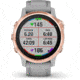 Garmin Fenix 6S Sapphire Multisport GPS Smartwatch, Rose Gold w/Gray Band, 010-02159-20