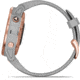 Garmin Fenix 6S Sapphire Multisport GPS Smartwatch, Rose Gold w/Gray Band, 010-02159-20