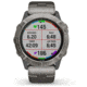 Garmin Fenix 6X Pro Solar Multisport GPS Smartwatch, Titanium w/Ti Band, 010-02157-23