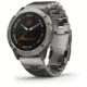 Garmin Fenix 6X Pro Solar Multisport GPS Smartwatch, Titanium w/Ti Band, 010-02157-23