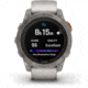 Garmin Fenix 7 ProSapphire Solar Edition Titanium with Fog Gray/Ember Orange Band Watch, 010-02777-20