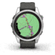 Garmin Fenix 7S Pro Solar Edition Silver with Graphite Band Watch, 010-02776-00