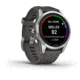 Garmin Fenix 7S Pro Solar Edition Silver with Graphite Band Watch, 010-02776-00