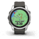 Garmin Fenix 7S Pro Solar Edition Silver with Graphite Band Watch, 010-02776-00