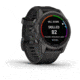 Garmin Fenix 7X ProSapphire Solar Edition Titanium with Fog Gray/Ember Orange Band Watch, 010-02778-14