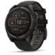 Garmin fenix 8 Sapphire Solar Edition 47mm GPS Watch, Carbon Gray DLC Titanium with Black/Pebble Gray Silicone, 010-02906-10