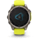 Garmin fenix 8 Sapphire Solar Edition 47mm GPS Watch, Titanium with Amp Yellow/Graphite Silicone, 010-02906-20