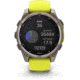Garmin fenix 8 Sapphire Solar Edition 47mm GPS Watch, Titanium with Amp Yellow/Graphite Silicone, 010-02906-20