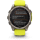 Garmin fenix 8 Sapphire Solar Edition 47mm GPS Watch, Titanium with Amp Yellow/Graphite Silicone, 010-02906-20