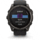 Garmin fenix 8 Sapphire Solar Edition 51mm GPS Watch, Carbon Gray DLC Titanium with Black/Pebble Gray Silicone, 010-02907-10