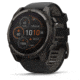 Garmin fenix 8 Sapphire Solar Edition 51mm GPS Watch, Carbon Gray DLC Titanium with Black/Pebble Gray Silicone, 010-02907-10