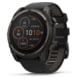 Garmin fenix 8 Solar 51mm GPS Watch, Sapphire, Carbon Gray DLC Titanium with Black/Pebble Gray Silicone, 010-02907-10