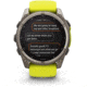 Garmin fenix 8 Sapphire Solar Edition 51mm GPS Watch, Titanium with Amp Yellow/Graphite Silicone, 010-02907-20