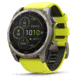 Garmin fenix 8 Sapphire Solar Edition 51mm GPS Watch, Titanium with Amp Yellow/Graphite Silicone, 010-02907-20