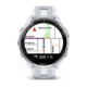 Garmin Forerunner 965, Titanium Bezel w/ Whitestone Case and Whitestone/Powder Gray Silicone Band, 010-02809-01