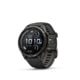 Garmin Fenix 9 Pro Watch, 43mm Case Diameter, Carbon Gray DLC Titanium Bezel, Black/Pebble Gray Silicone Band, 010-04335-10