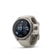 Garmin Fenix 9 Pro Watch, 43mm Case Diameter, Titanium Bezel, Fog Gray/Dark Sandstone Silicone Band, 010-04335-80