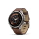 Garmin Fenix 9 Pro Watch, 47mm Case Diameter, Titanium Bezel, Walnut Leather Band, 010-04336-40