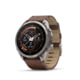 Garmin Fenix 9 Pro Watch, 51mm Case Diameter, Titanium Bezel, Walnut Leather Band, 010-04337-40