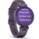 Garmin Lily Smartwatch - Womens, Black Currant / Deep Orchid Silicone, 010-02384-02