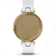 Garmin Lily Smartwatch - Womens, Light Gold / White Leather, 010-02384-A3