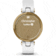 Garmin Lily Smartwatch - Womens, Light Gold / White Leather, 010-02384-A3