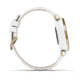 Garmin Lily Smartwatch - Womens, Light Gold / White Leather, 010-02384-A3