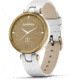 Garmin Lily Smartwatch - Womens, Light Gold / White Leather, 010-02384-A3