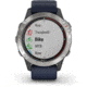 Garmin Quatix 6 Watch 47mm, w/Captain Blue Band, Gray, 010-02158-90