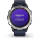 Garmin Quatix 6 Watch 47mm, w/Captain Blue Band, Gray, 010-02158-90
