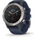 Garmin Quatix 6 Watch 47mm, w/Captain Blue Band, Gray, 010-02158-90