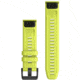 Garmin Quick Fit 22 Watch Band, Amp Yellow Silicone, 22 mm, 010-12863-04