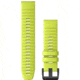 Garmin Quick Fit 22 Watch Band, Amp Yellow Silicone, 22 mm, 010-12863-04