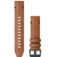 Garmin Quick Fit 22 Watch Band, Chestnut Leather, 22 mm, 010-12863-05
