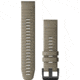 Garmin Quick Fit 22 Watch Band, Dark Sandstone Silicone, 22 mm, 010-12863-02