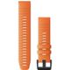 Garmin Quick Fit 22 Watch Band, Ember Orange Silicone, 22 mm, 010-12863-01