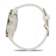 Garmin Venu 3S Watch, Soft Gold Stainless Steel Bezel w/ Ivory Case and Silicone Band, 010-02785-04