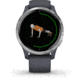 Garmin Venu GPS Smartwatch, Granite Blue/Silver, 010-02173-01