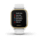 Garmin Venu SQ GPS Smartwatch, Light Gold Aluminum Bezel with White Case and Silicone Band, 010-02427-01