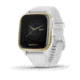 Garmin Venu SQ GPS Smartwatch, Light Gold Aluminum Bezel with White Case and Silicone Band, 010-02427-01