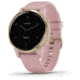 Garmin Vivoactive 4S GPS Smartwatch, Dust Rose/Light Gold, 010-02172-31