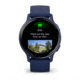 Garmin Vivoactive 5 Watch, Metallic Navy Aluminum Bezel w/ Navy Case and Silicone Band, 010-02862-12