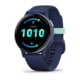 Garmin Vivoactive 5 Watch, Metallic Navy Aluminum Bezel w/ Navy Case and Silicone Band, 010-02862-12